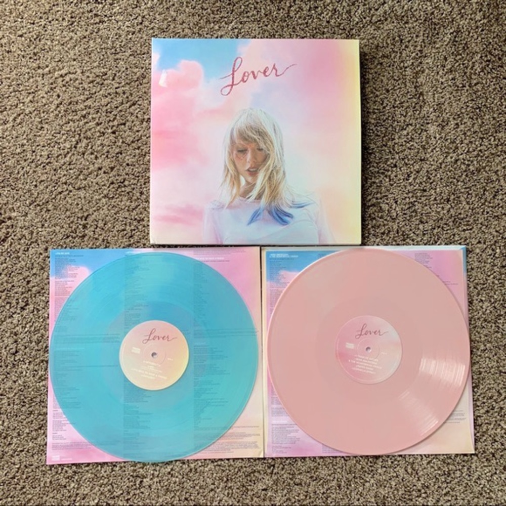 TAYLOR SWIFT LOVER 2 LP VINYL RECORD